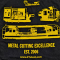 "Metal Cutting Excellence" Short Sleeve Black