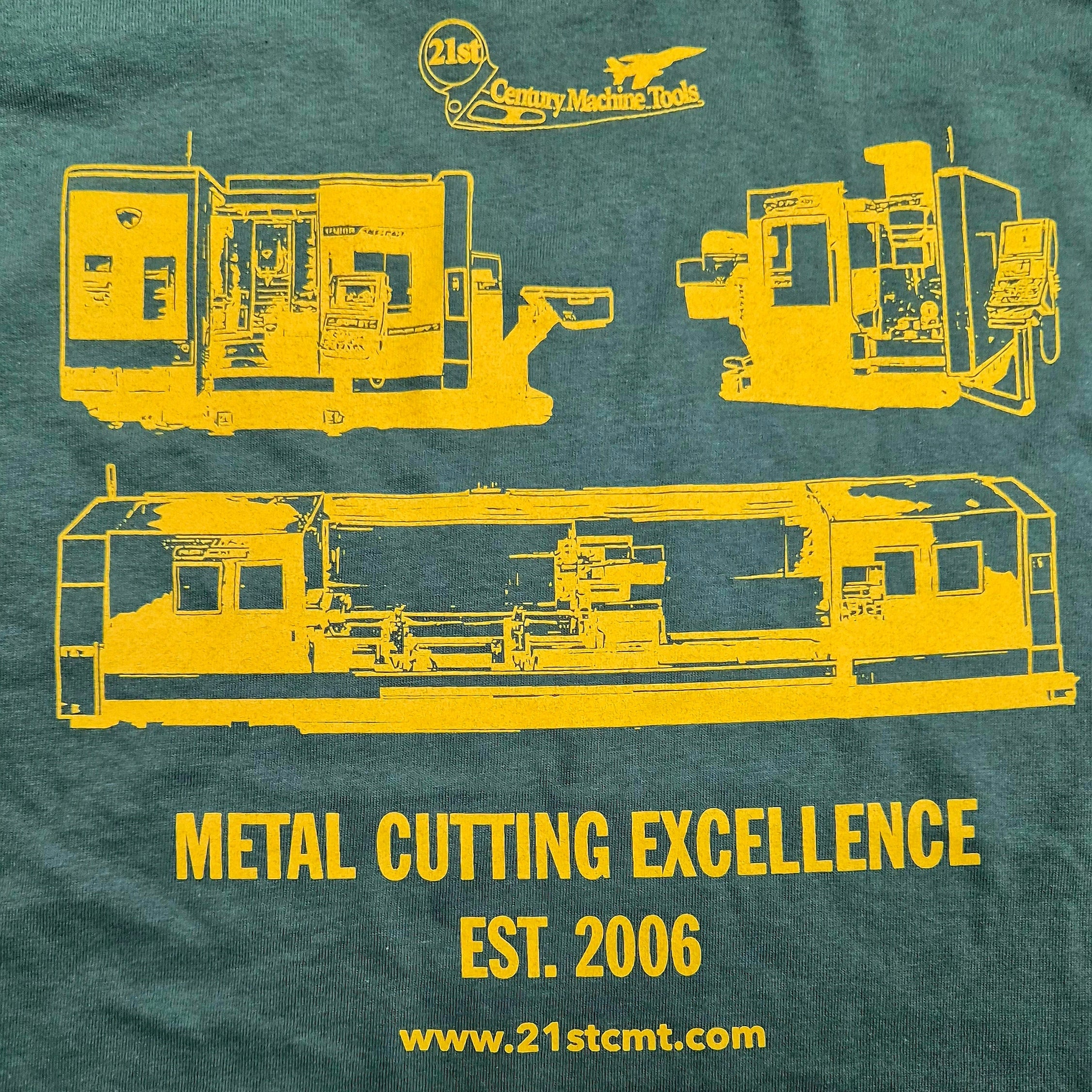 "Metal Cutting Excellence" Short Sleeve OD Green