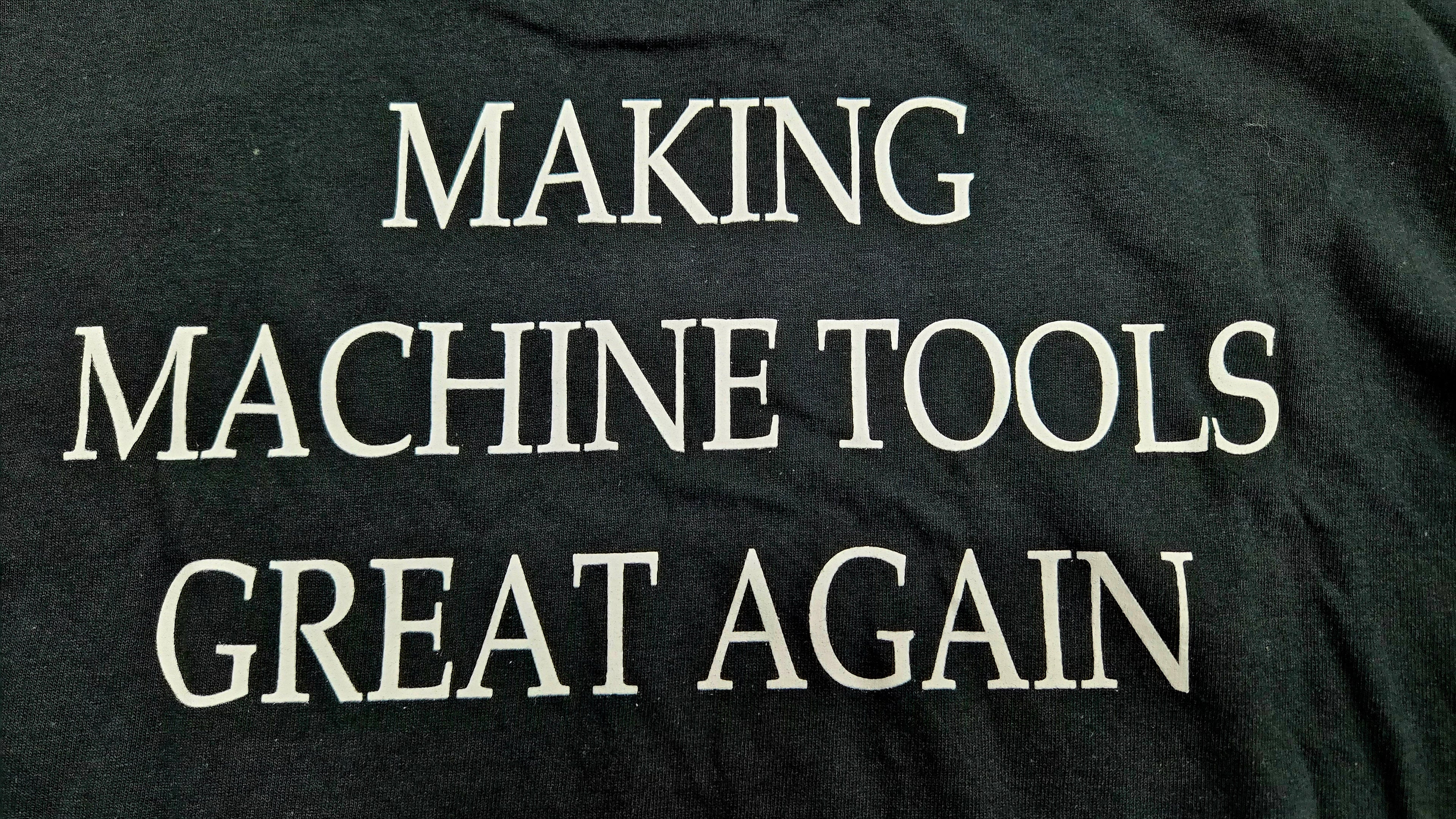 "Making Machine Tools Great Again" Long Sleeve Pocket Shirt Black